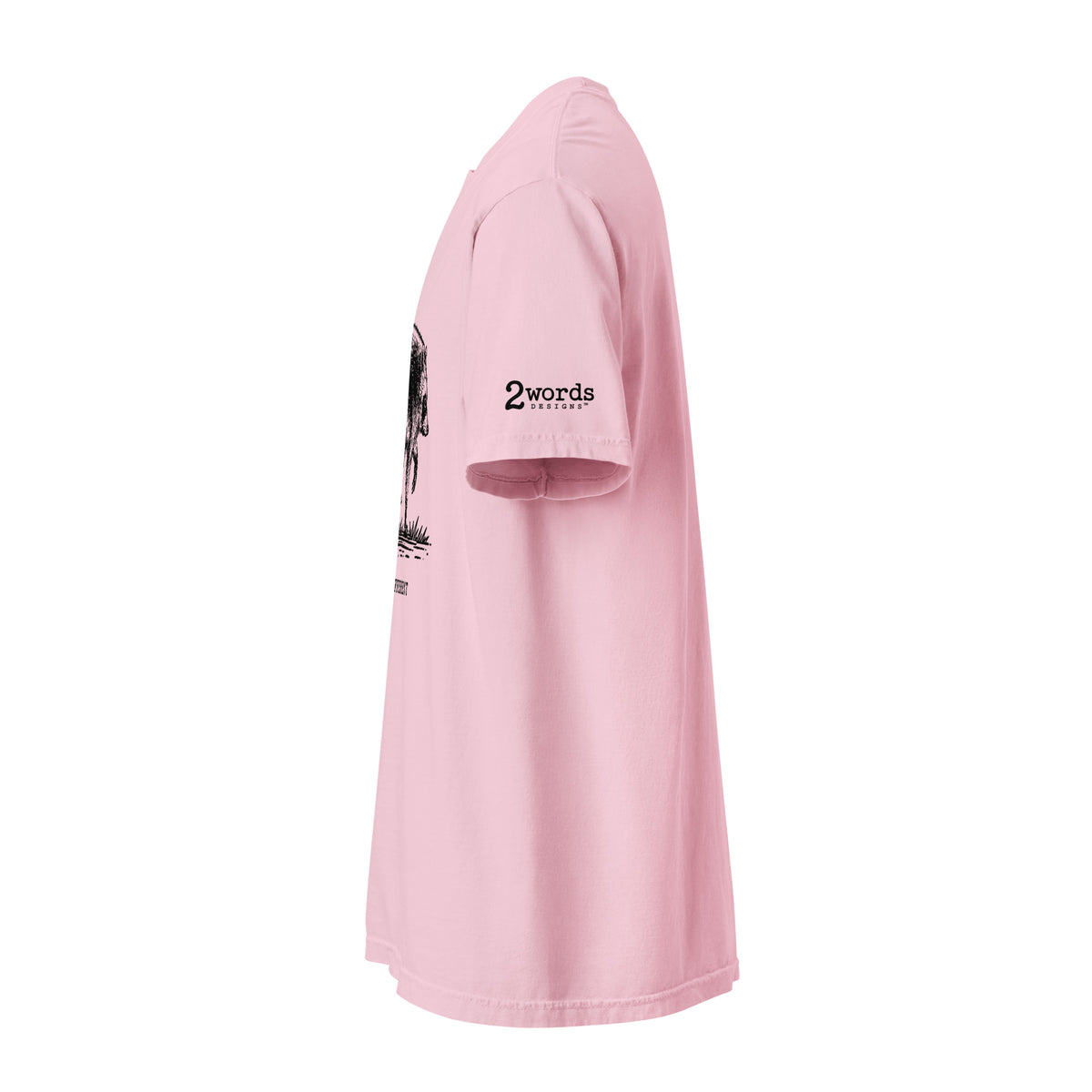 Product sideview with 2 Words Designs logo shown.