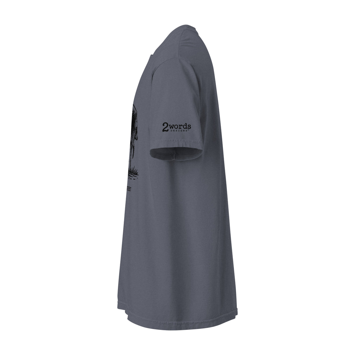 Product sideview with 2 Words Designs logo shown.