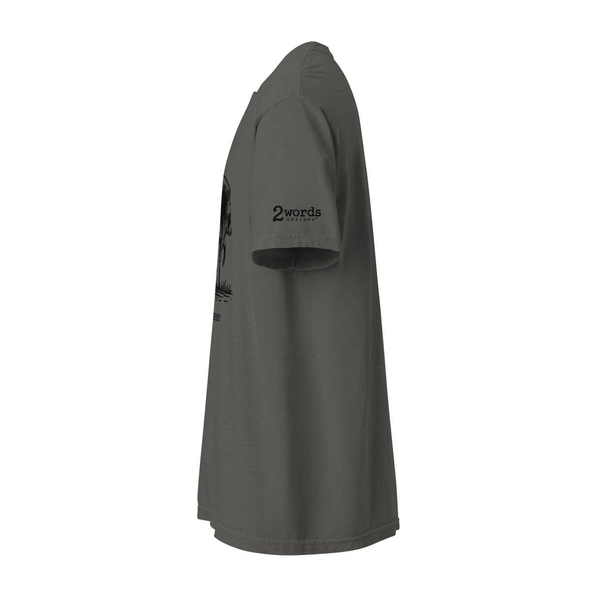 Product sideview with 2 Words Designs logo shown.