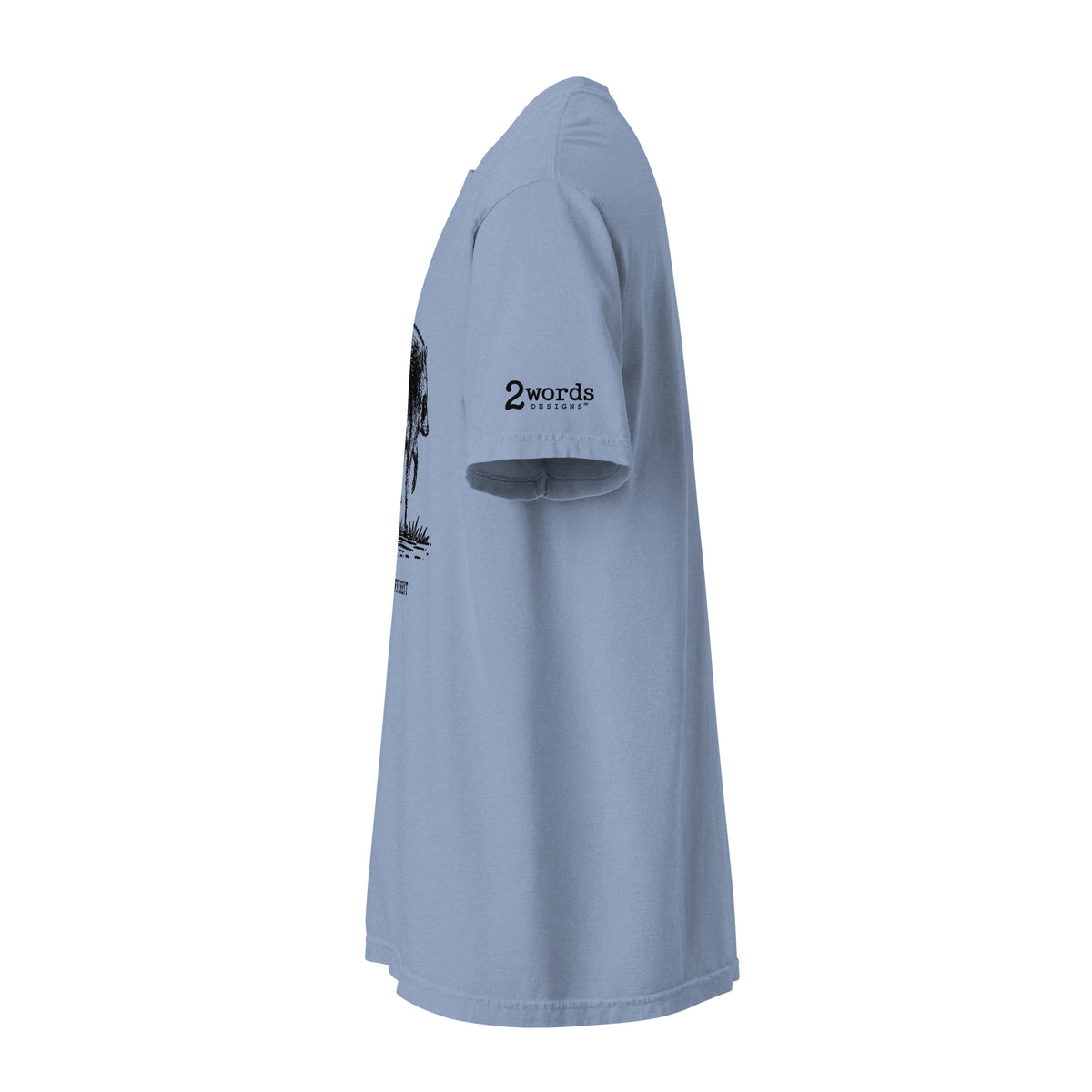 Product sideview with 2 Words Designs logo shown.